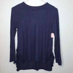 Blue ruffled Shirt!!